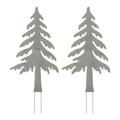 Garden Metal Stakes - Garden Stake Rusted Metal Decor Christmas Stakes Candles Christmas Tree Snowman Shape Yard Garden Outdoor Christmas Stake Decorations