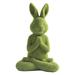 Garden Yoga Rabbit Ornament Wind Weather Long-Earedue Decorations for Patio Yard Lawn Porch Backyard