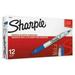 Sharpie Twin-Tip Permanent Marker Extra-Fine/Fine Bullet Tips Blue Dozen (32003)