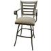 Outdoor Patio Extra Tall Spectator Swivel Bar Stool 35 - Jenna