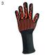 1Pc BBQ Gloves Heat Resistant Grilling Gloves Silicone Non-Slip Oven Gloves Long Kitchen Gloves for Barbecue Cooking Baking Cutting Cooking BBQ Oven Grill Glove Tool