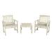 Highwood 3pc Lehigh Garden Chair Set with 1 Adirondack Square Side Table