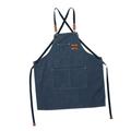 Work Apron Apron Barista Apron Strap with Pockets for Farmhouse Garden Cafe Outdoor Barbecue Painting Blue