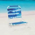 Mainstays Folding Beach Sand Chair Blue Tie Dye