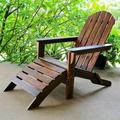 International Caravan Highland Adirondack Chair with Footrest