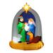 The Holiday Aisle® Christmas Nativity Scene Inflatable Polyester in Blue/Gray/Green | 6 H x 4 W x 3 D in | Wayfair 2200800B005D48ECA7D20FC33DFFCEEE