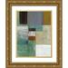 Green-Aldridge W. 19x24 Gold Ornate Wood Framed with Double Matting Museum Art Print Titled - Cosmopolitan Abstract II