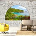 Tiptophomedecor Peel and Stick Forest Wallpaper Wall Mural - Emerald Island - Removable Wall Decals
