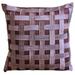 22x22 inch (55x55 cm) Pillow Cover Purple Throw Pillow Cover Textured Basket Weave Throw Pillow Cover Art Silk Square Pillowcase Checkered - Purple N Plum Basket Weave