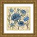 Vassileva Silvia 15x15 Gold Ornate Wood Framed with Double Matting Museum Art Print Titled - Spring Lace Floral III