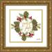 Ritter Gina 15x15 Gold Ornate Wood Framed with Double Matting Museum Art Print Titled - Pine Cone Christmas Wreath III
