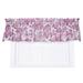 Victoria Park Toile Tailored Valence Window Curtain Red