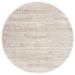 SAFAVIEH Hudson Shag Jaden Striped Area Rug Ivory/Beige 4 x 4 Round