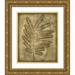 Slocum Nancy 20x24 Gold Ornate Wood Framed with Double Matting Museum Art Print Titled - Sepia Drenched Fern II