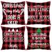 Christmas Pillow Covers 18x18 Set of 4 Rustic Christmas Decorations Red Buffalo Plaid Pillow Covers Outdoor Winter Throw Pillows Linen Decorative Holiday Farmhouse Home Christmas Cushion Cases