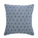 Pillow Covers With Zippers Linen Embroidered Throw Pillow Cover Geometric Pattern Cushion Covers 18 x 18 Blue Linen Pillows Blue Pillow Covers 18x18 inch (45x45 cm) - Linen Closet