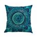 Bohemian Cotton Cushion Cover Printed Throw Pillow Decorative Boho Sofa Throw Pillow Covers for Home Decoration 18 x 18 Inch (No Inserts)