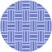 Ahgly Company Machine Washable Indoor Round Transitional Royal Blue Area Rugs 4 Round