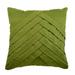 Olive Green Pillow case 18x18 Couch Pillow Pleated Suede Pillow Cover Textured Pillow Pintuck Modern Pillow Green Pillow Cover 18x18 inch (45x45 cm) Solid - Green No Limits No Lines
