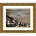 Tissot James 14x12 Gold Ornate Wood Framed with Double Matting Museum Art Print Titled - People Seek Museumist To Make Him King