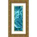 Vision Studio 11x24 Gold Ornate Wood Framed with Double Matting Museum Art Print Titled - Sea Spray III