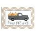 Stupell Industries Happy Fall Y all Vintage Truck Carrying Pumpkins Graphic Art Unframed Art Print Wall Art Design by Lettered and Lined