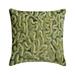 Decorative Green 16 x16 (40x40 cm) Throw Pillow Covers Suede Tie & Dye Lace & Beaded Throw Pillows For Sofa Abstract Pattern Modern Style - Aranya