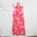Free People Dresses | Free People Lille Red White Floral 100% Cotton Maxi Sheath Summer Dress Size M | Color: Red/White | Size: M