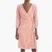 J. Crew Dresses | J.Crew Wrap Dress In Drapey Velvet In Pink, Size 00 | Color: Pink | Size: 00