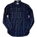 J. Crew Shirts | J Crew Men’s Slim Fit Navy Plaid Flannel Button-Down Shirt, Size Small | Color: Blue/Gold | Size: S