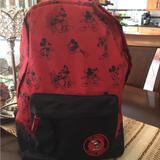 Disney Bags | Disney Backpack | Color: Black/Red | Size: Os