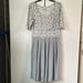 Lularoe Dresses | Euc Lularoe Nicole Dress Size Xl | Color: Gray/White | Size: Xl