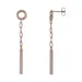 Belk & Co Tube Bar & Paperclip Chain Tube Topper Earrings In 10K Rose Gold