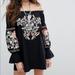 Free People Dresses | Free People Dress Small Embroidered | Color: Black | Size: S