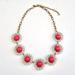 J. Crew Jewelry | J Crew Starburst Statement Necklace | Color: Gold/Pink | Size: Os