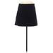 Topshop Denim Mini Skirt Mini: Black Print Bottoms - Women's Size 30