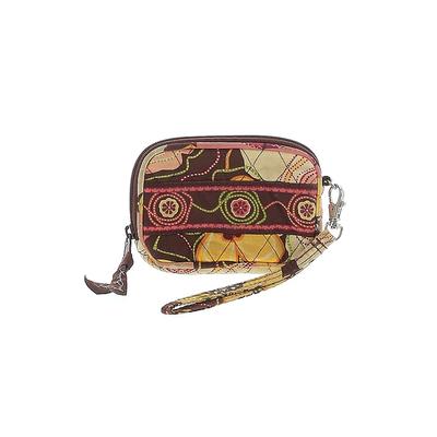Vera Bradley Wristlet: Brown Print Bags