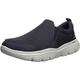 Skechers Men's Go Walk Evolution Ultra - Impeccable Sneaker, Navy Textile Gray Trim, 13 UK X-Wide