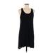 Lou & Grey Casual Dress - Shift: Black Solid Dresses - Women's Size Small