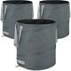 Laubsack, selbstaufstellend, 3er Set, 85 l, Pop Up Gartensack, mit 3 Griffen, UV-beständig,