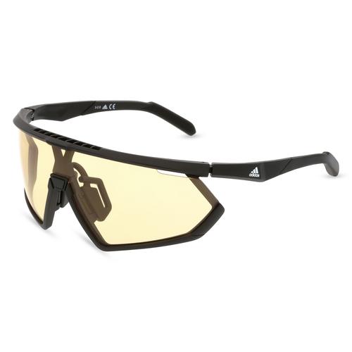 Adidas SP0001 Unisex-Sonnenbrille Vollrand Monoscheibe Kunststoff-Gestell, schwarz
