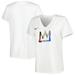Women's Nike White Brooklyn Nets 2022/23 City Edition Essential V-Neck T-Shirt