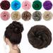 SEGO Messy Bun Scrunchies Hair Piece Hair Extensions Synthetic Hair Donut Updo Fake Ponytail Extensions For Women Red/Purple/Blue/Pink/Black/Blonde