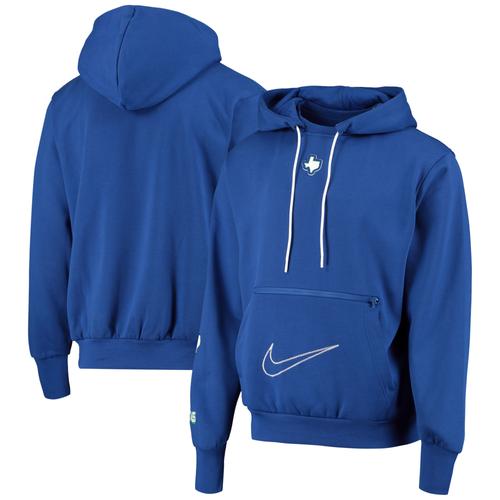 Dallas Mavericks Nike City Edition Courtside Fleece-Hoodie – Rush Blue – Herren