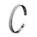 Kayannuo Christmas Clearance Womens Fashion Crystal Rhinestone Open Bangle Cuff Bracelet Jewelry Silver