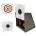 Atflbox BB Trap Target with 20pcs Paper Target and Resetting Shooting Target for BB Gun Pellet Rifle