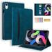 K-LION for iPad 10th Generation Case with Pencil Holder Front Pocket & Credit Card Slots PU Leather Cover Multi-Angle Viewing Stand Folio Case for iPad 10th Gen 10.9 2022 Blue