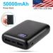 Wireless Portable Charger 20000mAh Power Bank with 2 Outputs& 1 Inputs Huge Capacity Backup Battery with LCD Display Compatible with Smart Phones Android Phone Tablet and More