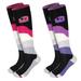 Findway Ski Socks 2 Packs Merino Wool Snowboard Socks for Men & Women Non Slip Snow Socks for Skiing Winter Outdoor Sports