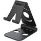 Cell Phone Stand for Desk Foldable Cell Phone Mobile Stand Phone Dock Multi-Angle Universal Adjustable Tablet Stand Holder Compatible with Most Cell Phone and Tablet for Desk (Black)